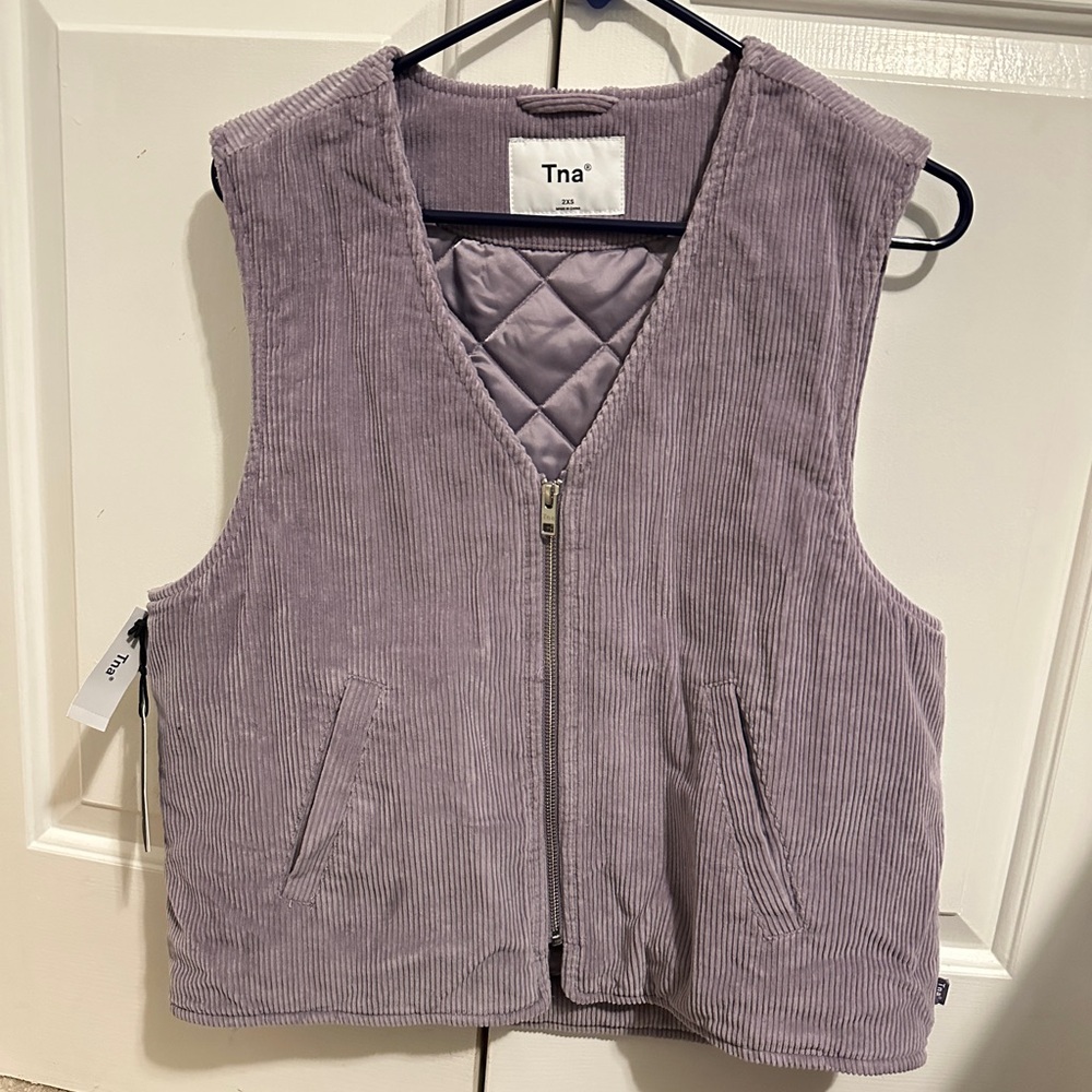 Tna Purple Corduroy Vest